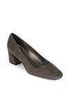 STUART WEITZMAN Marymid Suede Block Heel Pumps,0400095956265