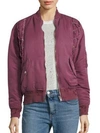 IRO Ilisa Lace-up Bomber Jacket,0400096411790