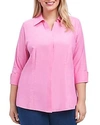 FOXCROFT PLUS TAYLOR BLOUSE,154552