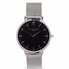 ELIE BEAUMONT Oxford Small Silver Black Dial Mesh