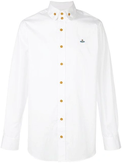 Vivienne Westwood Krall Classic-fit Stretch-cotton Shirt In White