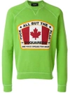 DSQUARED2 Canadian flag patch sweatshirt,S74GU0228S2503012601552