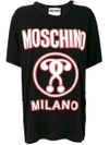 MOSCHINO MOSCHINO DOUBLE QUESTION MARK T-SHIRT - BLACK,A0710054012596254