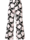 VALENTINO FLORAL CROPPED TROUSERS,PB3RB1H03PY12598787