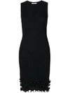 GIVENCHY RUFFLE DETAIL PLEATED DRESS,BW202Q4Z0M12580177