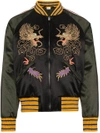 GUCCI GG EMBROIDERED DRAGON BOMBER JACKET,501091Z796B12476833