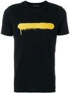 DIESEL BLACK GOLD paint brush T-shirt,TYSPRAYLINE00SEGNBGTKA12602222