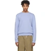 MAISON MARGIELA MAISON MARGIELA BLUE ELBOW PATCH SWEATSHIRT,S50GU0061 S25368