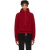 MAISON MARGIELA Red Knit Hoodie,S50HA0786 S16224