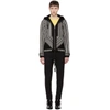 SAINT LAURENT SAINT LAURENT BLACK AND WHITE BAJA HOODED JACKET,506535 Y175S
