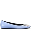 ROGER VIVIER Trompette Ballerinas in Leather,RVW40415280BSSL416