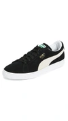 Puma Suede Classic Leather Sneakers In Black