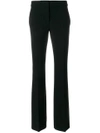 Moschino High Waisted Flared Trousers In Black