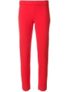 MOSCHINO MOSCHINO SLIM-FIT HIGH TROUSERS - RED,A0333052412598044
