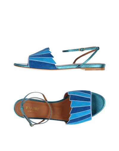 Malone Souliers Sandals In Azure