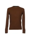 Zanone Sweaters In Brown