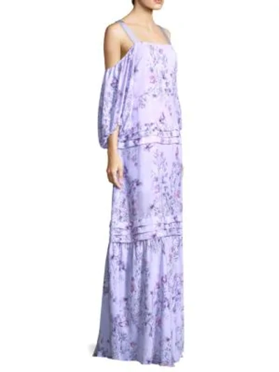 Prose & Poetry Simone Balloon Sleeve Maxi Dress In Lavender