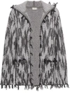 SAINT LAURENT Ikat hooded cardigan,497295YA2NW12523468