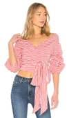 LOVERS & FRIENDS BOW BLOUSE,LFTO401 R17