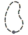TORY BURCH LOGO BEADED NECKLACE, 39,44178