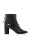ISABEL MARANT RITZA LEATHER ANKLE BOOTS,18PBO0137-18P006S