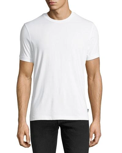 Emporio Armani Slim Fit Stretch Crewneck T-shirt In White
