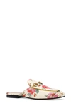 GUCCI PRINCETOWN FLORAL LOAFER MULE,5055110JD10
