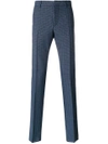 PRADA PRADA CHECKED TAILORED TROUSERS - BLUE,UPA462S1811P3812580116