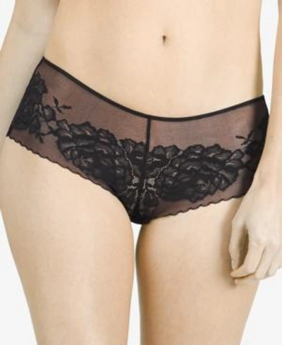 Natori Flora Sheer Lace Brief 776150 In Black