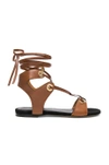 ISABEL MARANT ISABEL MARANT LEATHER JAYSTA SANDALS IN BROWN,SD0208 18P040S