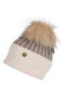 POPSKI LONDON ANGORA POM POM HAT - SOFT FAWN-CREAM,2602332