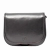 MAXWELL SCOTT BAGS MAXWELL SCOTT WOMENS ITALIAN LEATHER SADDLE BAG - MEDOLLAM BLACK,2434976