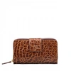 MAXWELL SCOTT BAGS LUXURY BROWN FAUX CROC LEATHER PURSE FOR WOMEN,2434728
