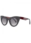 ILL.I OPTICS BY WILL.I.AM ILL.I OPTICS BY WILL.I.AM MATTE BLACK CAT-EYE SUNGLASSES