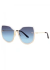 MOY ATELIER NOBODY'S DARLING 12KT GOLD-PLATED SUNGLASSES