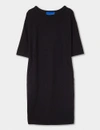 WINSER LONDON CREPE JERSEY SLEEVE SHIFT DRES