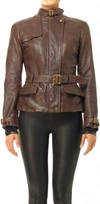 LEON MAX BELTED LEATHER JACKET