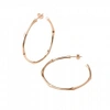 DINNY HALL ROSE GOLD BAMBOO LARGE HOOPS