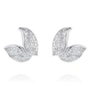 NADINE AYSOY PETITES FEUILLES GOLD EARRING STUDS,2593600