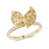 NADINE AYSOY PETITES FEUILLES GOLD RING,2593598