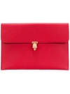 ALEXANDER MCQUEEN ALEXANDER MCQUEEN SKULL CHARM CLUTCH - RED,358701BPT0G12613166