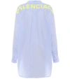 BALENCIAGA Printed cotton-poplin shirt,P00295828