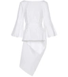 CAROLINA HERRERA COTTON-POPLIN BLOUSE,P00293031