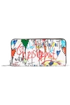 CHRISTIAN LOUBOUTIN PANETTONE PRINTED PATENT-LEATHER WALLET