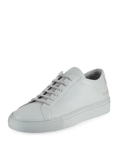 COMMON PROJECTS MEN'S ACHILLES LEATHER LOW-TOP SNEAKERS,PROD133990026