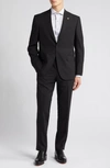 TED BAKER JAY TRIM FIT SOLID WOOL SUIT,TB5730 358