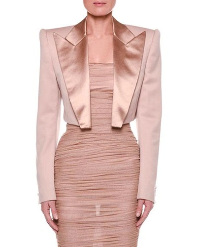 Tom Ford Satin-lapel Cropped Jacket