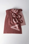 Acne Studios Pink Toronty Logo Scarf