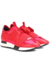 BALENCIAGA Race Runner leather sneakers,P00296293