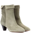 ISABEL MARANT DYNA SUEDE ANKLE BOOTS,P00283293